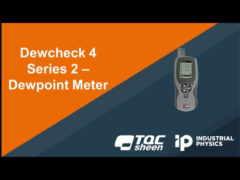Video do DewCheck 4 Series 2 – Medidor de Ponto de Orvalho