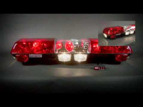 Wolo Infinity 1 Rotating Warning Lightbar, Red - 7010-R