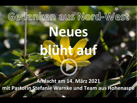 "Neues blüht auf!" Gedanken aus Nord-West am 14. März 21 aus Hohenaspe