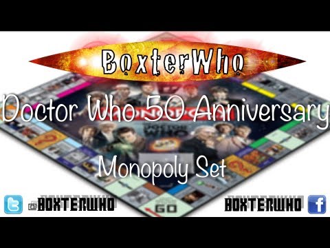 Doctor Who: 50th Anniversary Monopoly Set Review & Unboxing