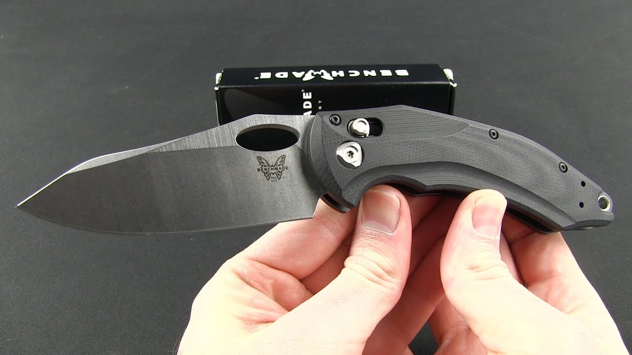 Benchmade Loco Knife Black G-10 Stonewash 808 - Blade HQ Benchmade Loco Knife Black G-10 Stonewash 808 - Blade HQ
