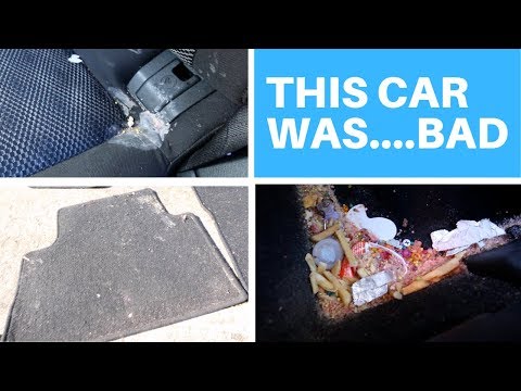 Cleaning A (Really) Dirty 2017 Car Interior in 2 Hours Video