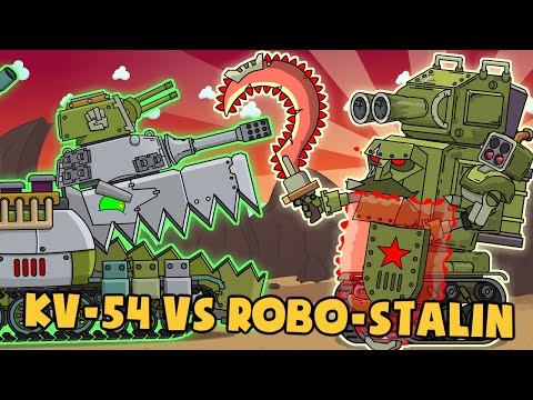Chinese KV-54 VS Robo-Stalin - Cartoons about tanks
