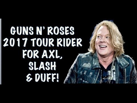 Guns N' Roses Backstage-Bereich, Tour-Teilnehmer 2018: Axl, Slash und Duff McKagan