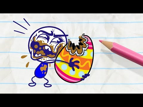Pencilmate Discovers a Terrible Secret! -in- EASTER EGG-SCAPADE - Pencilmation Cartoons for Kids