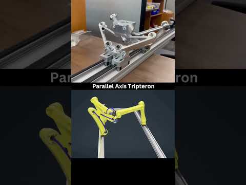 Parallel axis tripteron #ytshorts #videoshorts #shortsvideo #viral #3danimation #3dsimulation #cad3d