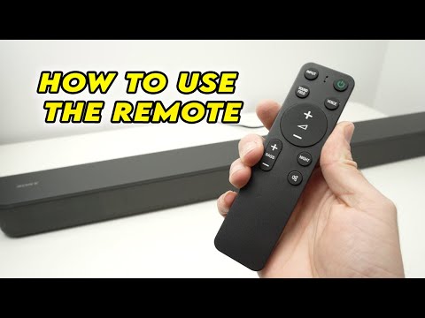 Sony Sound Bar Remote Explained  - Every Features