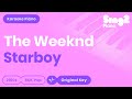 Starboy Karaoke | The Weeknd (Karaoke Piano)