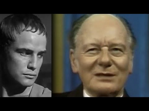 John Gielgud on Marlon Brando's Mark Antony and proposing him to play Hamlet - 1971 - 4K