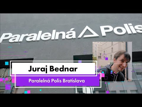 Paralelná Polis Bratislava tour with co-founder Juraj Bednar