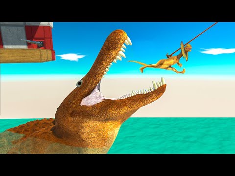 Pass the Tunnel, Quicksand and Use the HOOK - Animal Revolt Battle Simulator