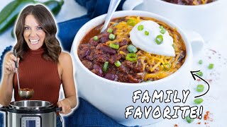 Instant Pot Beef Chili: Ready in HALF the Time!