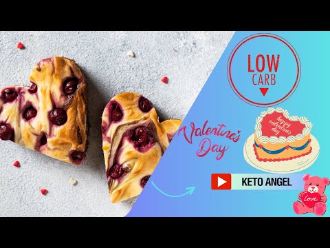 Valentine's day low carb Cake recipe:Keto Cupid's...