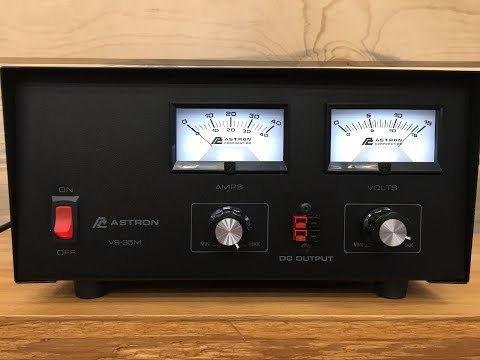 Astron 35 Amp Variable Power Supply - Unboxing, first look and meter test VS-35M-AP