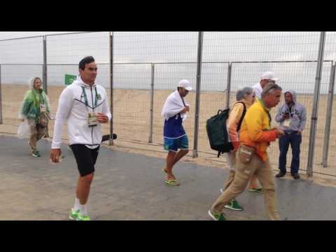 Alison - Bruno (BRA) before a match Rio 2016