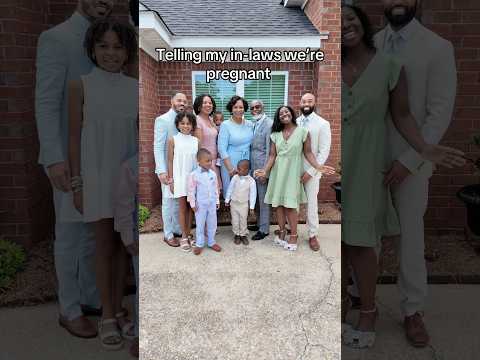 Telling my in-laws we’re pregnant 😂 #pregnancyannouncement #pregnant #pregnancyjourney #pregnacy