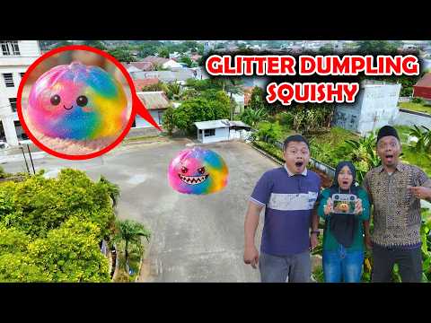 Drone Menangkap Squishy Dumpling Glitter Asli Di Dunia Nyata