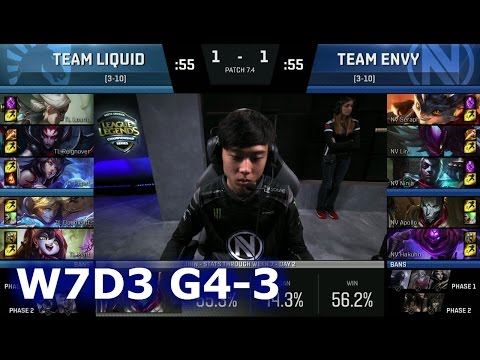 Liquid vs Team EnVyUs Game 3 | S7 NA LCS Spring 2017 Week 7 Day 3 | TL vs NV G3 W7D3 1080p