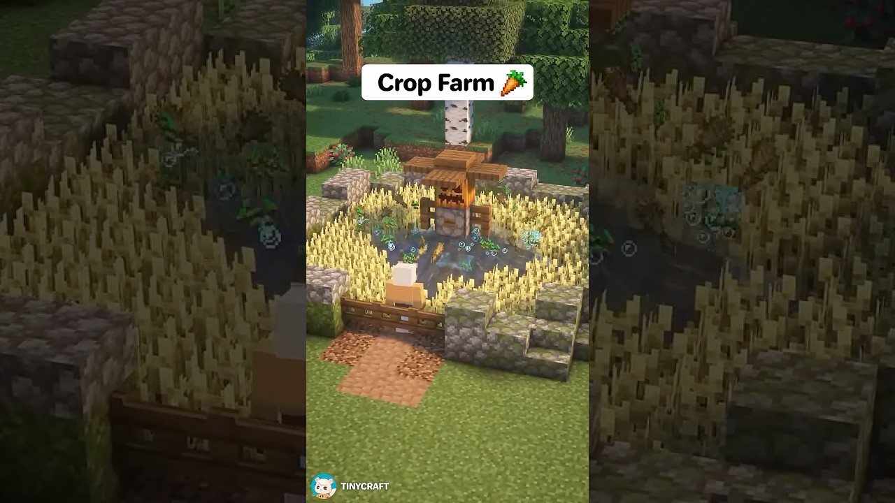 Minecraft Aesthetic Auto Crop Farm 🥕