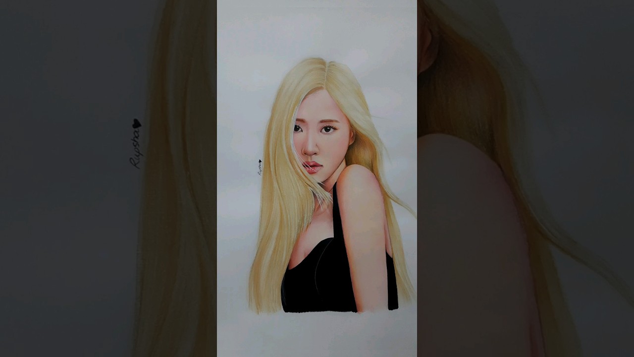 I tried to draw Rosé from blackpink in just 4 hours