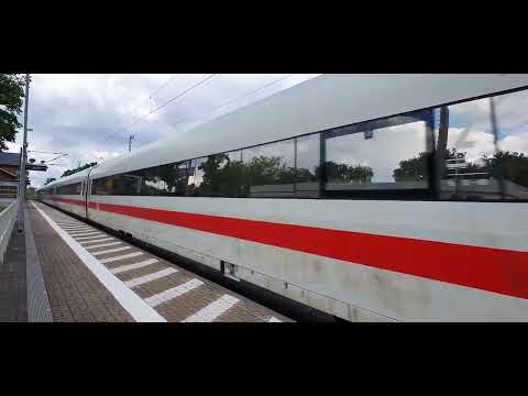 Durchfahrt ICE-1 Chur in Burgkemnitz in Richtung Berlin