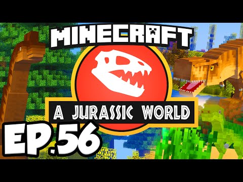 Jurassic World: Minecraft Modded Survival Ep.56 - CONTINUE THE ROLLERCOASTER!!! (Dinosaurs Modpack)