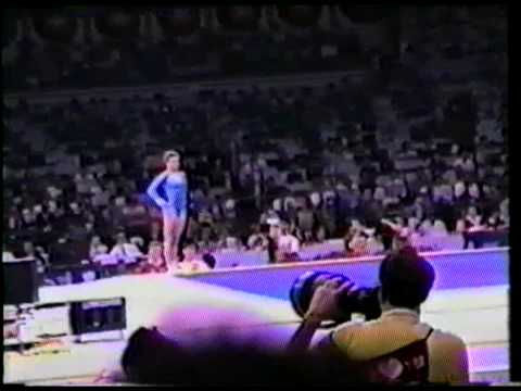 Gymnastics : 1988 Olympics Seoul : Bettina Schieferdecker (GDR) FX