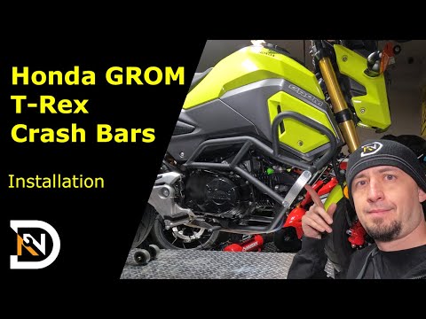 Honda Grom Crash Bars Installation (MSX125)