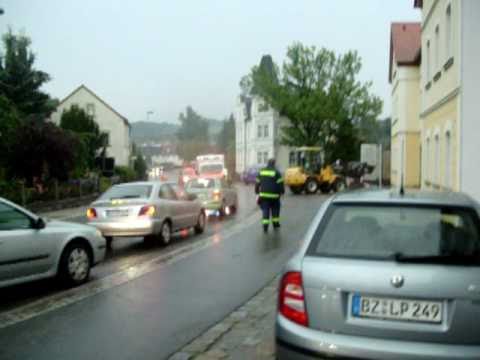 Unwetter Feuerwehr Kirschau Überschwemmungen / 2