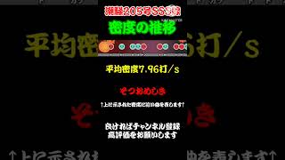 潮騒205号SSS線の平均密度の推移 #Shorts #Short #密度調べ #太鼓の達人