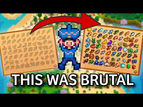 Completing The Entire Stardew Valley Fishing Collection In Order