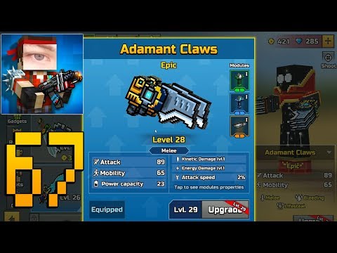 Pixel Gun 3D - Gameplay Walkthrough Part 67 - Adamant Claws,Siege,Level 29