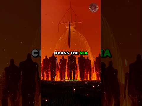 How did Eren's Founding Titan cross the sea?