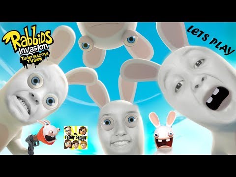 FGTEEV Kids play RABBIDS INVASION: Escalator Rabbid Episode Gameplay! (The Interactive TV Show XB1)