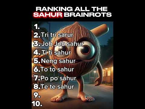 RANKING ALL THE SAHUR BRAINROTS 🤯😵