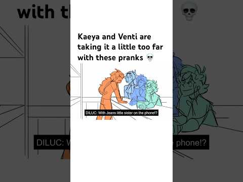 Genshin impact Kaeya and Venti pretend to be a couple (fan animatic)