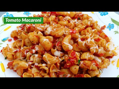 Tomato Macaroni Recipe || Macaroni Pasta Recipe Indian Style || Spicy Macaroni Without Vegetables