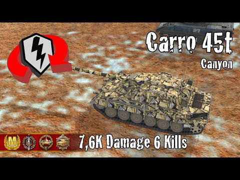 Carro da Combattimento 45t  |  7,6K Damage 6 Kills  |  WoT Blitz Replays