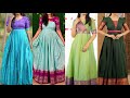 Latest Silk Gown Design Ideas 2025 Saree Pattern Long Gown Dress Design Long Gown Designs