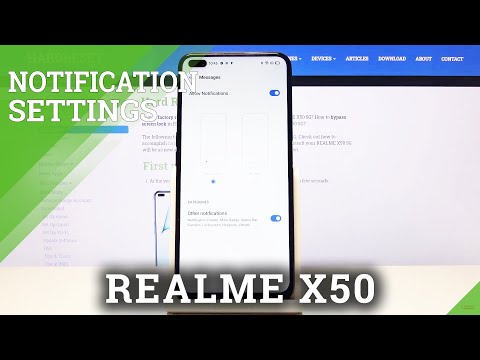 How to Manage Notifications for Messages in REALME X50 5G – Notifications Settings