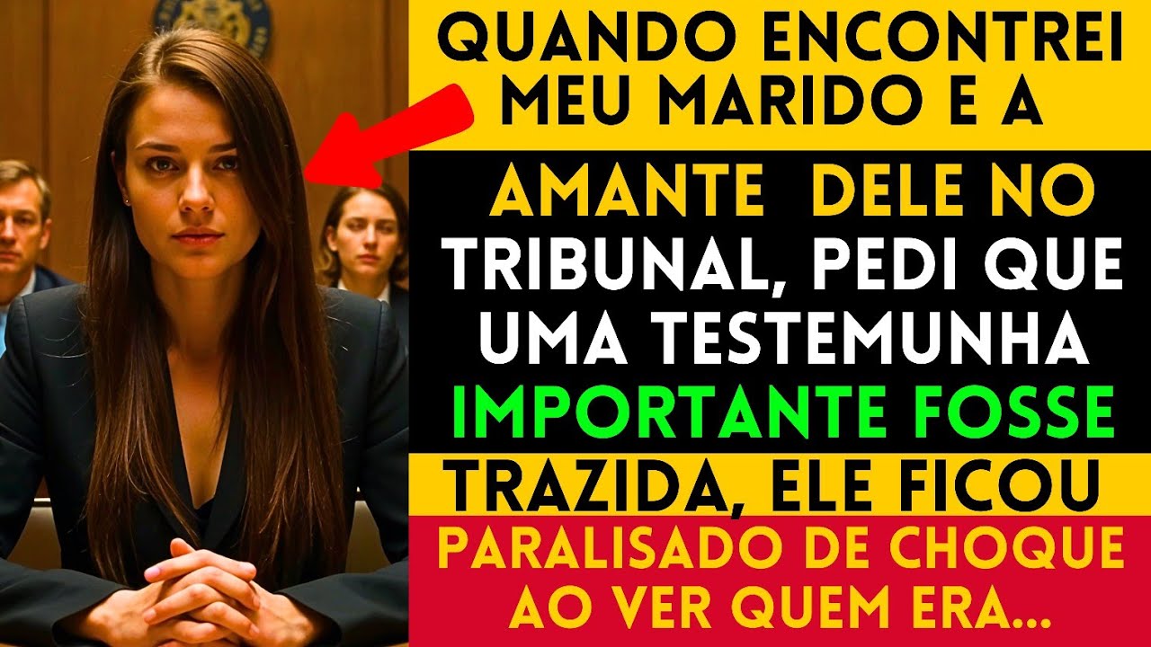 QUANDO encontrei meu MARIDO e a AMANTE dele no TRIBUNAL, pedi que uma testemunha...
