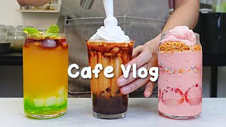 🌞여름의 맛을 그리워하다🌼지치고 힘들 땐 음료 ASMR로 힐링해요/카페브이로그/Cafe Vlog/ASMR/Tasty Coffee