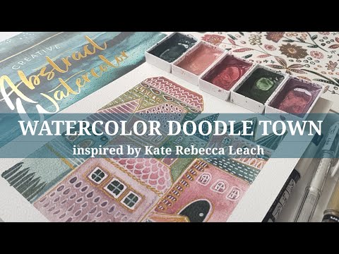 EASY! Abstract Watercolor using Mixed Media