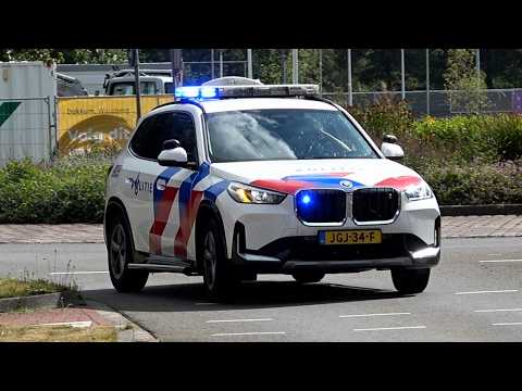 Prio 1 | Politie Noodhulp X1 BT Noardeast Fryslân komt ter plaatse bij ongeval Woudweg Dokkum