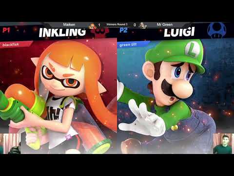 USK10 WR3 - Maiken (Inkling, Greninja) vs Mr Green (Fox, Luigi) - Smash Ultimate