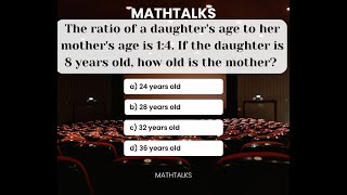 Mark is twice as old as his son. Ten years ago, Mark was three times as old as his son. #ageproblem