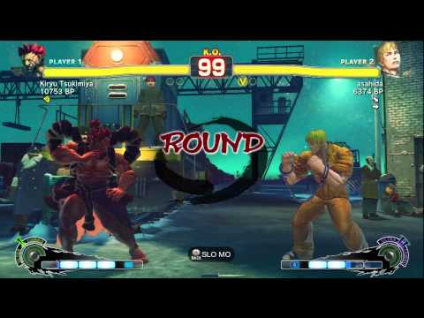 Kiryu Tsukimiya [Gouki] vs asahida [Cody] SSF4 Japanese Online Ranked Matches - TRUE-HD