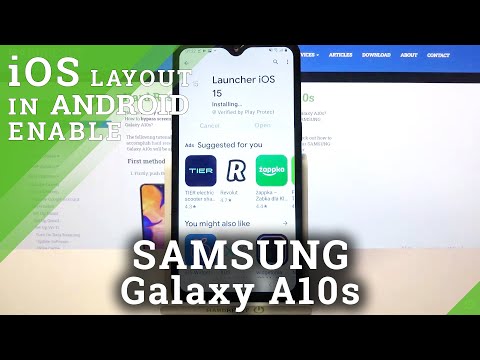 How to Install iOS Launcher in SAMSUNG Galaxy A10s – Apply Apple Layout