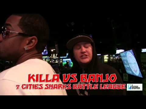 KILLA VS BANJO/ 7 CITIES SHARKS RAP BATTLE