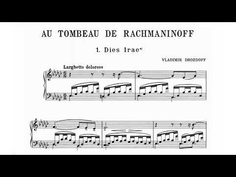 Vladimir Drozdoff - Au tombeau de Rachmaninoff (audio + sheet music)